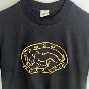 Vintage Gold Embroidered MGM Grand T